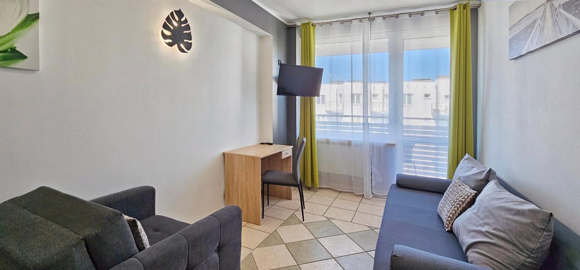 Slavia New 702 Z Balkonem I Widokiem Na Morze Apartament